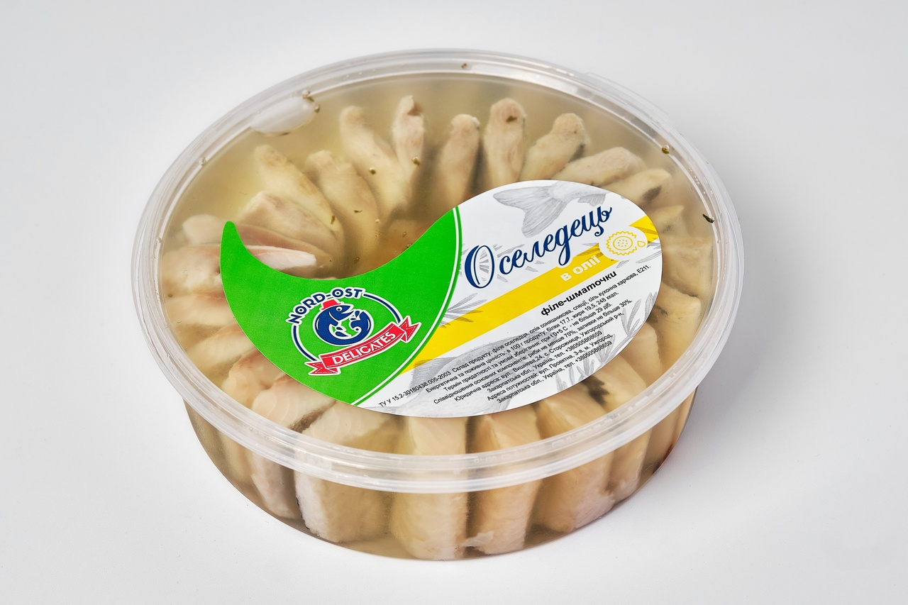 філе оселедця в олії 500 грам Пресерва Матьє шматочки (500грам) 1